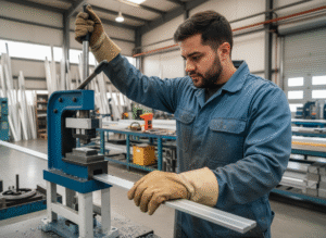 Control de fabricación y trabajo técnico del aluminio