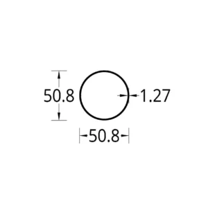 TUBO DE RIEGO (2)” (50.8) mm. ESPESOR 1.27 mm.