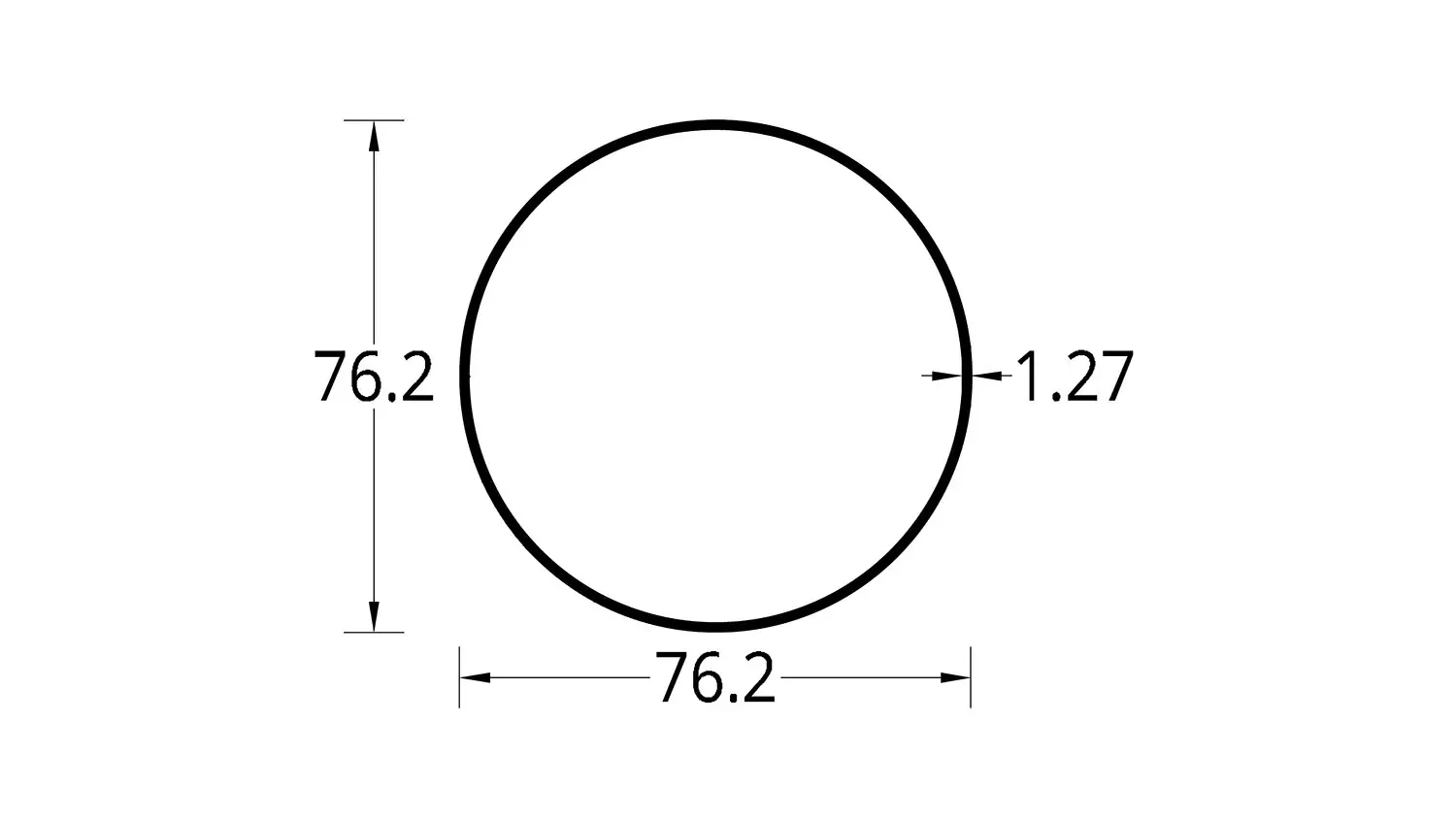 TUBO DE RIEGO (3)” (76.2) mm ESPESOR 1.27 mm.