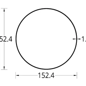 TUBO DE RIEGO DE 6″ (152.4) mm. ESPESOR 1.65 mm.