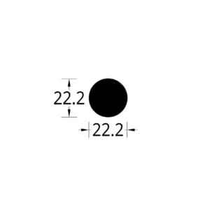 BARRA CIRCULAR (7/8)”  (22.2) mm.