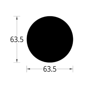 BARRA CIRCULA(2 1/2)”  (63.5) mm.