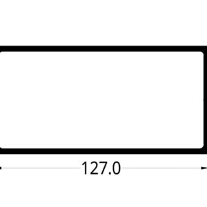 TUBULAR (5 X 2 1/2)”  (127 X 63.5) mm. ESPESOR 3 mm.