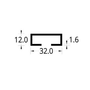 REMATE DIVISION DE OFICINA (32 X 12) mm.