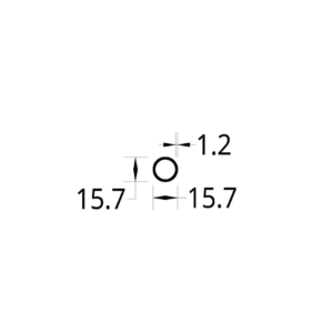 TUBO CIRCULAR (5/8)” (15.7) mm. ESPESOR 1.21 mm.