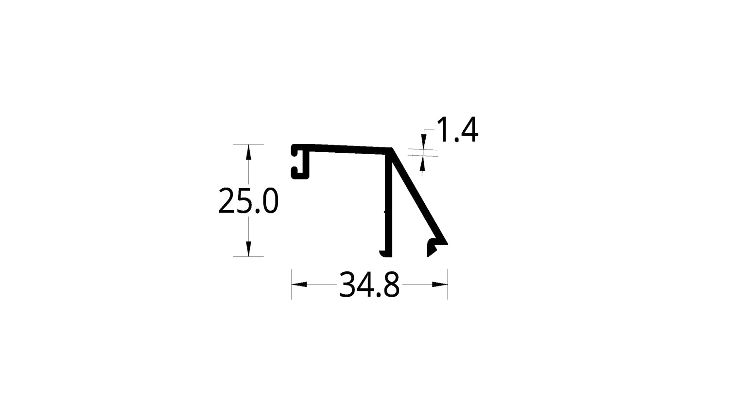 PISAVIDRIO PLANO 10 mm. V. TERMO ACUSTICA (34.8 X 25) mm.
