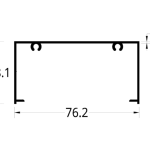 DUCTO ELECTRICO (3 X 1 ½)” (76.2 X 38.1) mm.