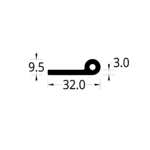 BISAGRA TUBULAR (32 X 9.5) mm.