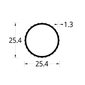 TUBO CORTINERO (1)”  (25.4) mm.