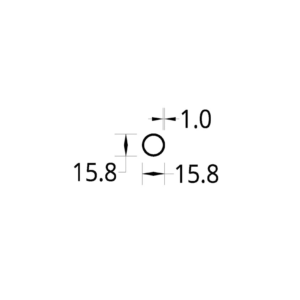TUBO CIRCULAR (5/8)” (15.8) mm. ESPESOR 1 mm.