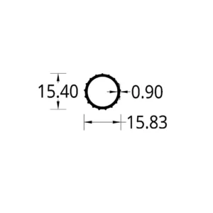 TUBO CORTINERO (5/8)” (15.83) mm.