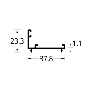 ADAPTADOR VP 3831 (37.8 X 23.3) mm.