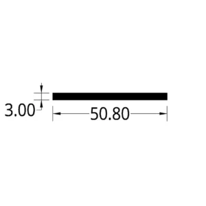 PLATINA (2 X 1/8)” (50.80 X 3.00) mm.