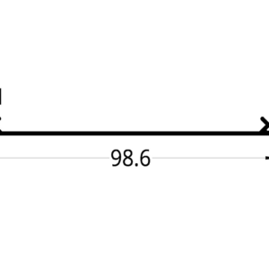 TAPA DUCTO ( 4 X 1 ½)”  (98.6 X 6.1) mm.