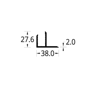 “F” PARA VIDRIO DE SEGURIDAD (38 X 27.6) mm.