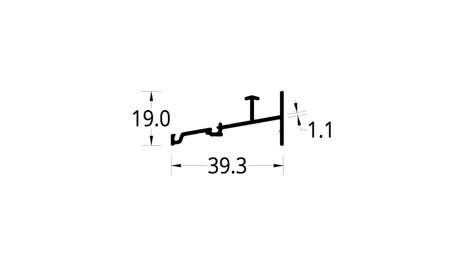 SILLAR ASTRAL 1.6 (39.3 X 19) mm.