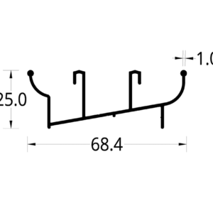 SILLAR / CABEZAL ASTRAL 1.8 (68.4 X 25) mm.
