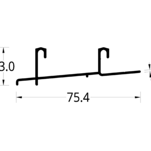 GUIA DOBLE COLOSAL 2.6  (75.4 X 23) mm.
