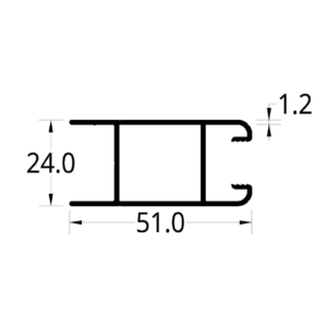 TRASLAPE COLOSAL 2.6 (51 X 24) mm.
