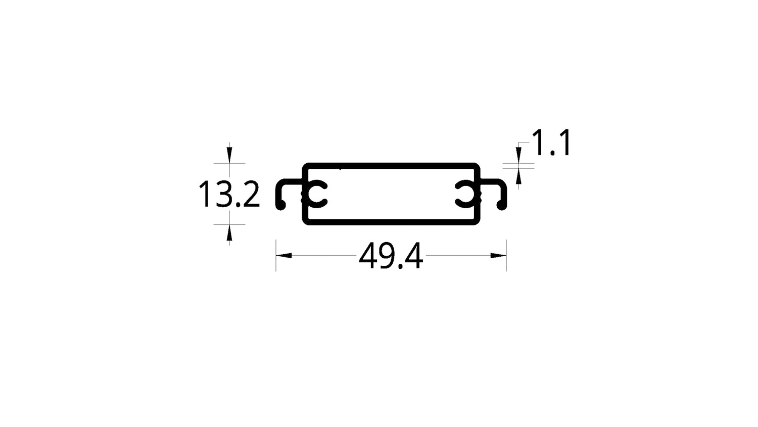 DIVISOR ANJEO (49.4 X 13.2) mm.