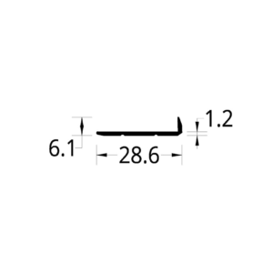 PIRLAN DE 1″ DOS RAYAS (28.6 X 6.1) mm.