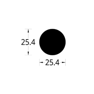 BARRA CIRCULAR (1)”  (25.4) mm.