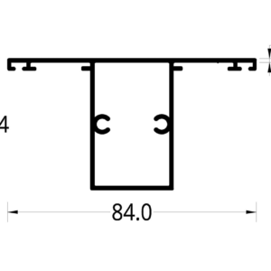 VERTICAL HORIZONTAL RECTO FACHADA MAXIVENT (84 X 44.4) mm.