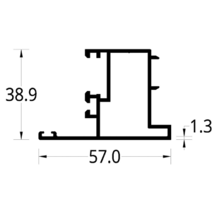 ADAPTADOR DISEÑO XX TAIRONA/ZINU (57 X 38.9) mm.