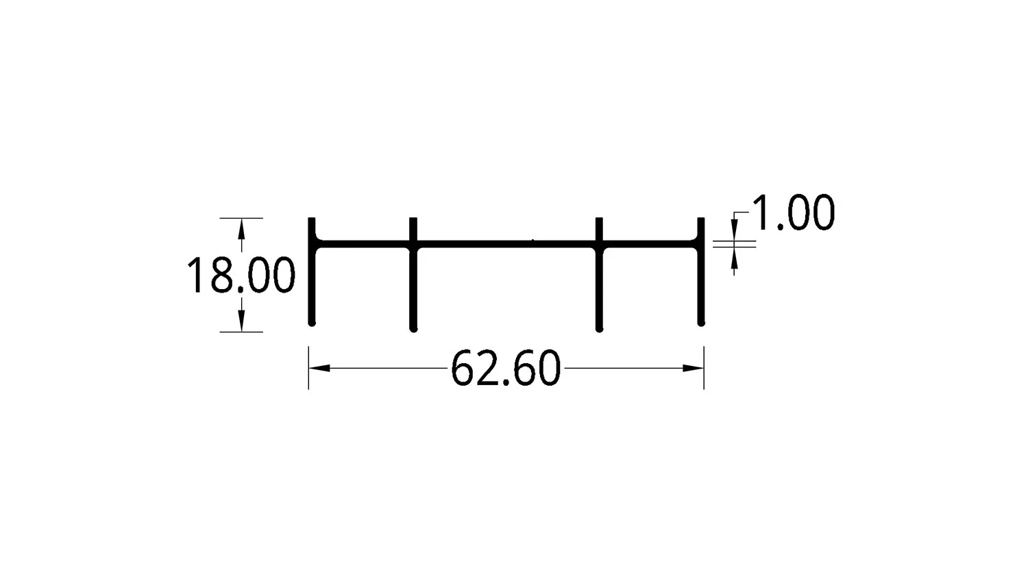 CABEZAL P.C. 2044/744 (62.60 X 18.00) mm.