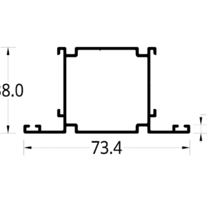 TUBULAR CON DOBLE ADAPTADOR VP 3831 (1 ½ X 1 ½)” (73.4 X 38) mm.