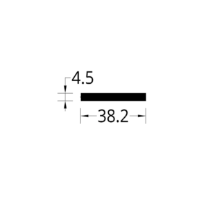 PLATINA ALUMINIO (1 1/2 X 3/16)” (38.1 X 4.76) mm.