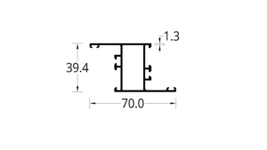 INVERSOR ENVIDRIADO INTERNO TAIRONA/ZINU (70 X 39.4) mm.