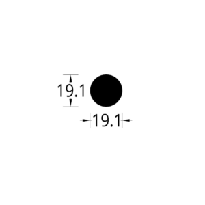 BARRA CIRCULAR (3/4)”  (19.1) mm.