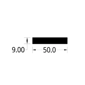 PLATINA ALUMINIO (2 X 3/8)” (50 X 9) mm.