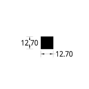 BARRA CUADRADA(1/2)”  (12.7) mm.
