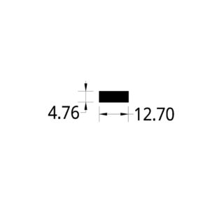 PLATINA ALUMINIO (1/2 X 3/16)” (12.7 X 4.76) mm.