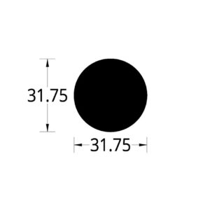 BARRA CIRCULAR (1 1/4)”  (31.75) mm.